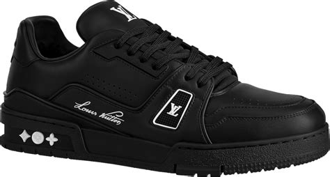 lv trainer all black|louis vuitton trainer sneaker black.